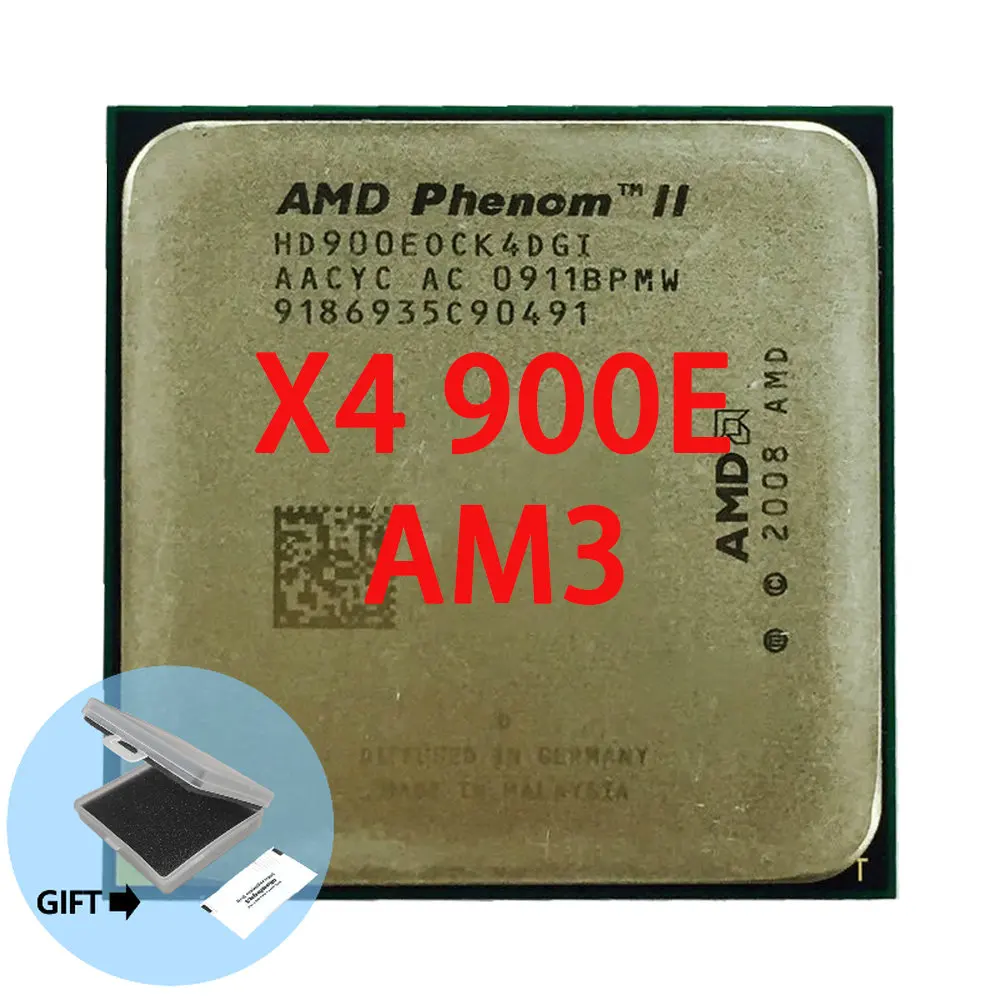 

AMD Phenom II X4 900e 2.4 GHz Quad-Core CPU Processor HD900EOCK4DGI Socket AM3