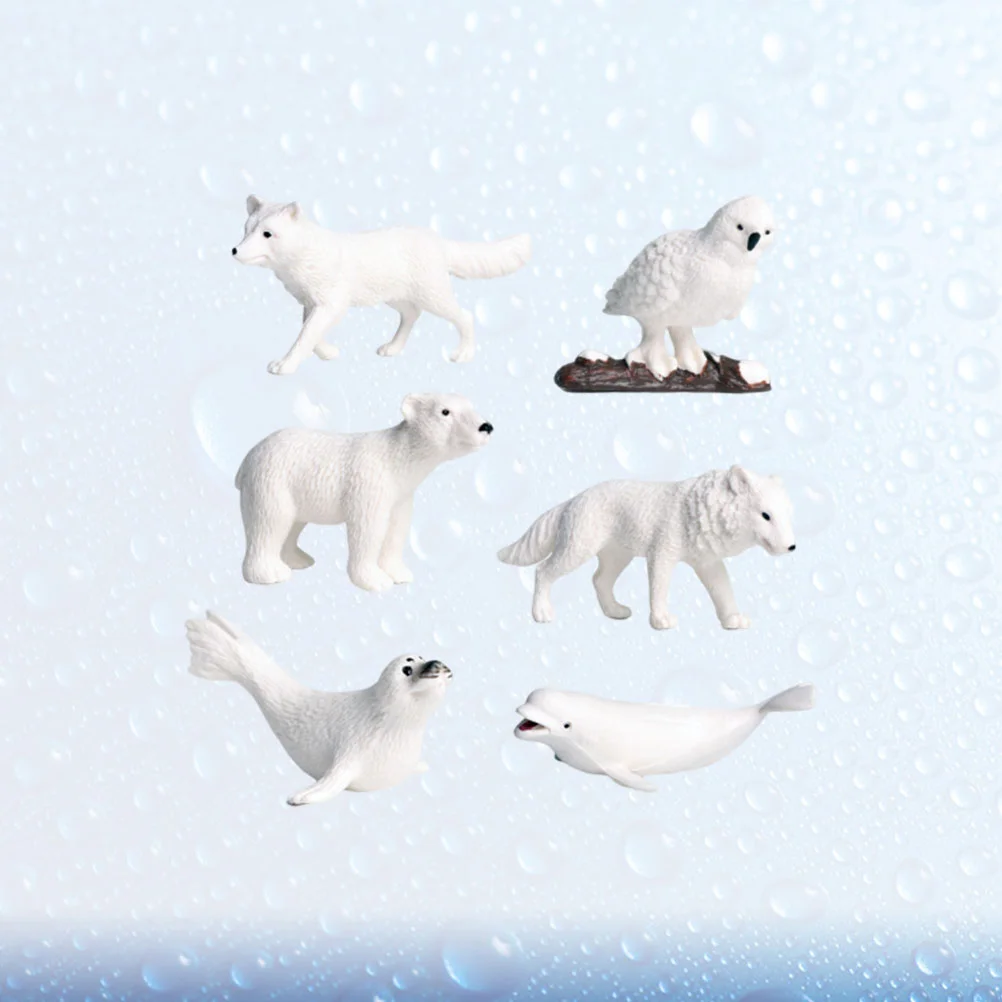 

Animal Animals Figurines Figurine Arctic Miniature Toy Model Kids Set Toys Figures Figure Playsea Snow Penguin Mini Decoration