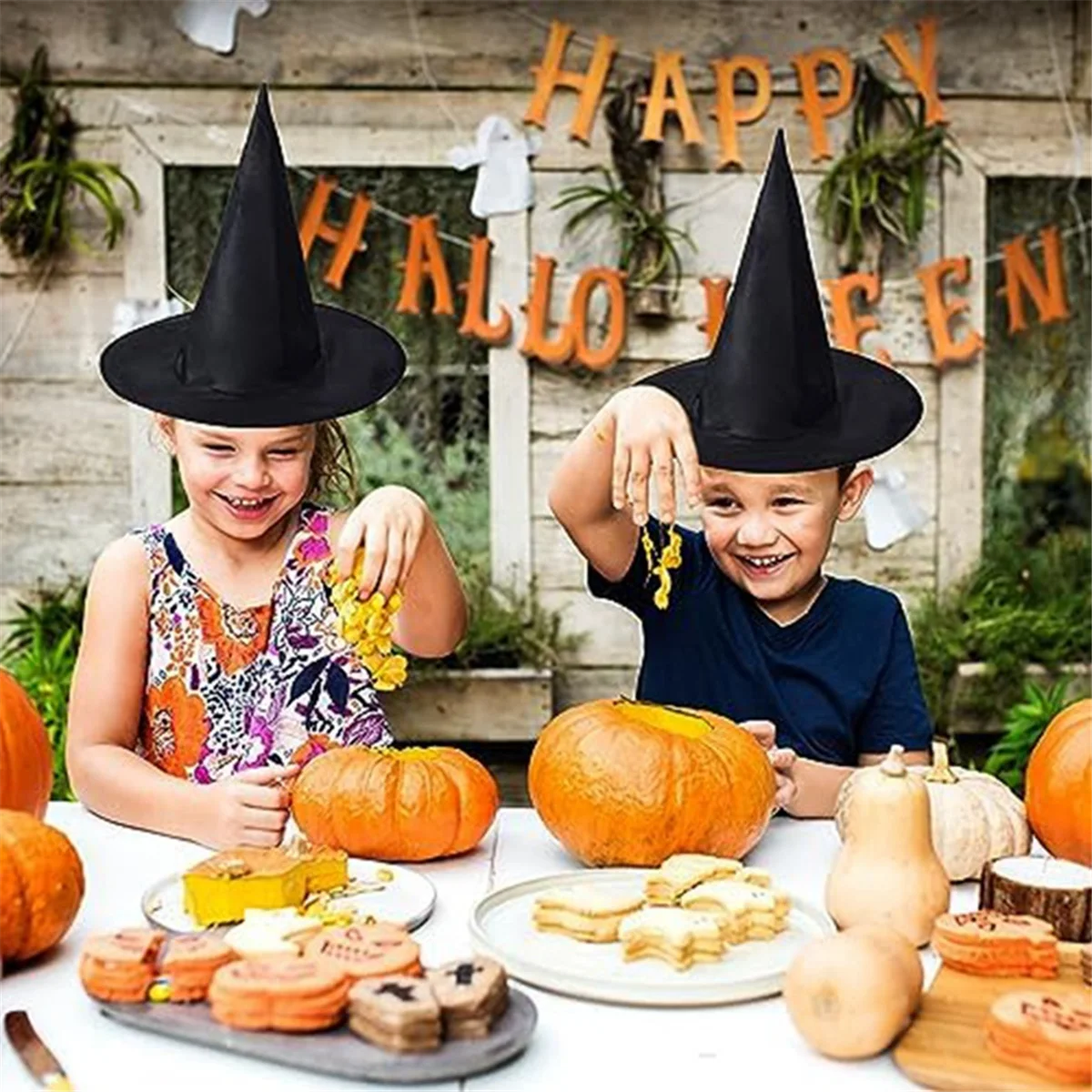 10 шт. черная шляпа ведьмы для Хэллоуина