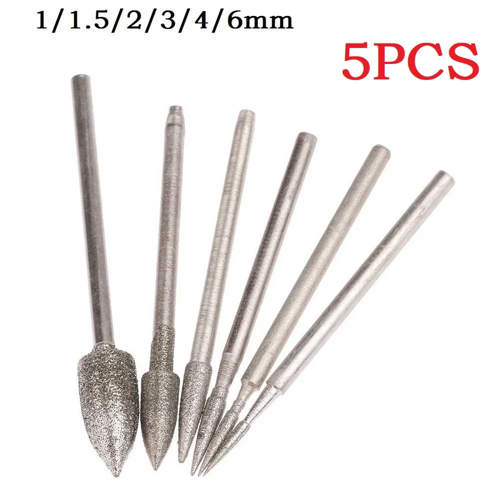 

5Pcs Wood Carving Drill Bit HSS Engraving Drill Bit Set Solid Carbide Root Milling Grinder Burr Precise Woodworking Carve Tools