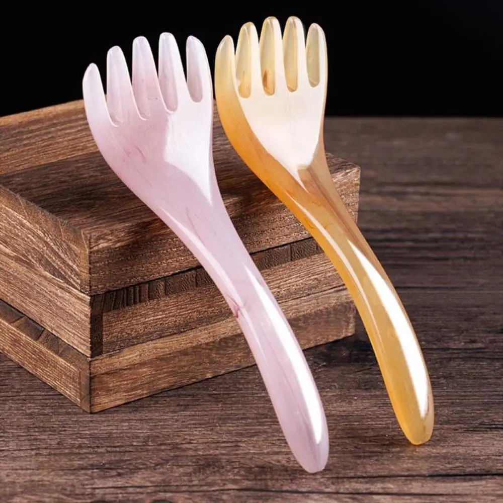 

Massager Resin Beeswax Head Massage Comb Massager Chinese Scraping Stick Five-claw Comb Tool Head Body Pressure Massage