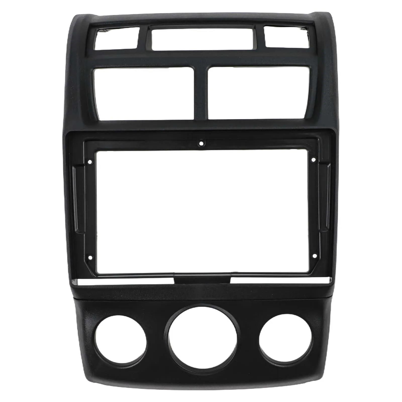 Фото 9-дюймовая 2-DIN рамка для автомагнитолы Kia Sportage 2005-2010, накладка на приборную панель, установочный комплект, черная №3