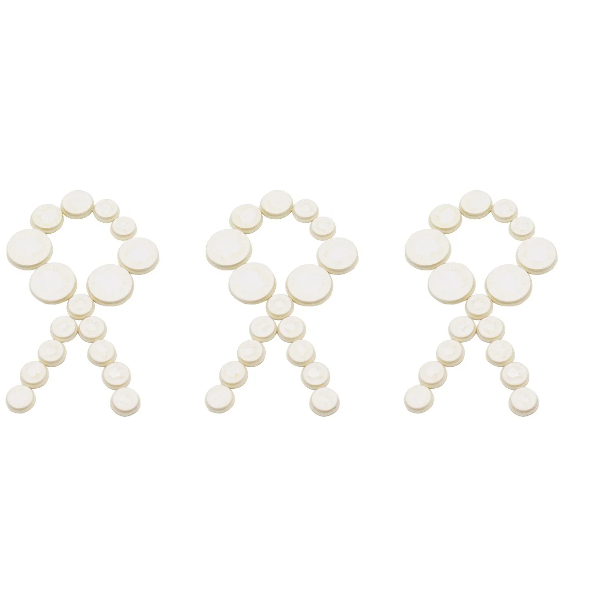 

3pcs 17 in 1 Replacement Felt Clarinet Woodwind Instrument Pads (White)