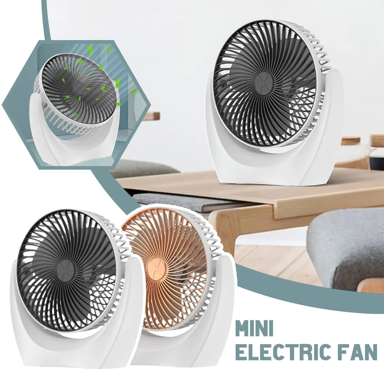 

Cool Summer New Desktop Small Fan Mini Portable Cooler Rechargeable Usb 2 Speed Wind Adjustable Silent Fan For Home Office B6h4