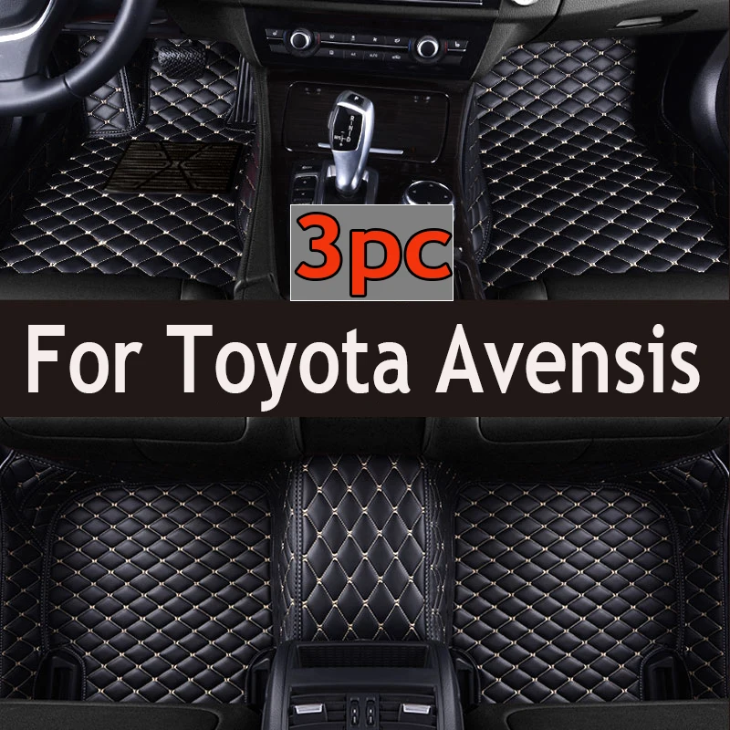 

Автомобильные коврики для Toyota Avensis T250 2003 ~ 2009, роскошный кожаный коврик, прочный водонепроницаемый коврик, набор автомобильных ковриков, автомобильные аксессуары 2004