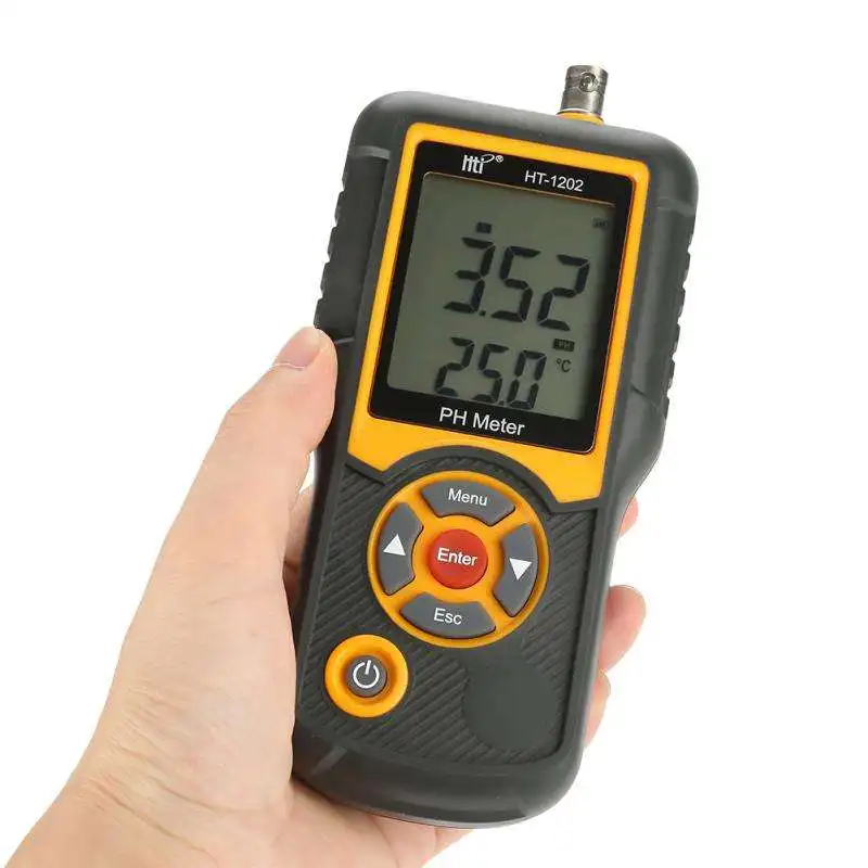 

HT-1202 Digital PH Meter Water Quality Tester PH MV Tester Temperature Meter 0-14PH