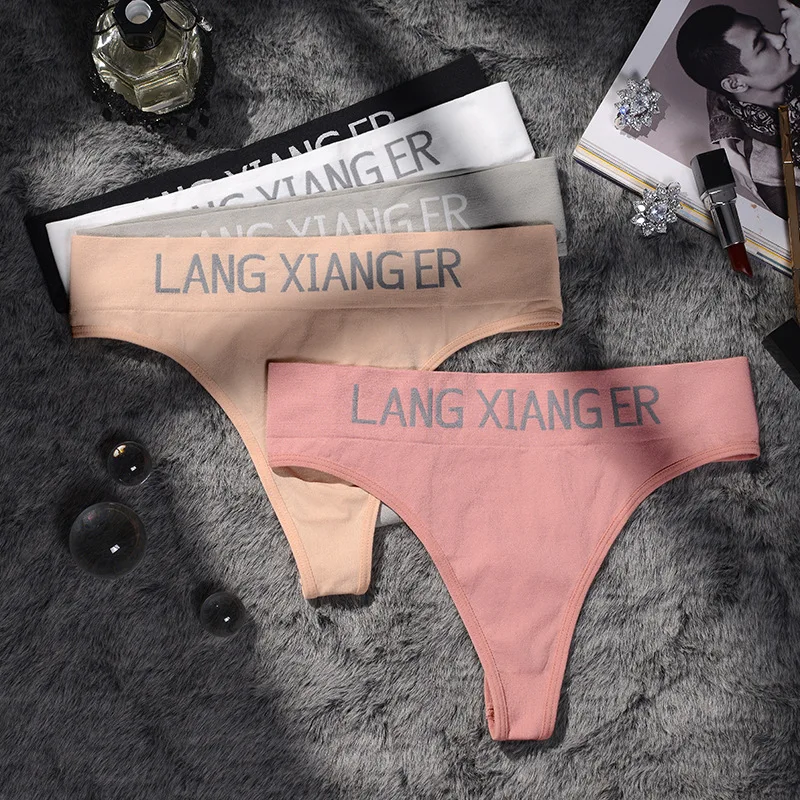 

3PCS/Set New Women's Panties Cotton Underwear Sexy Panties Female Underpants Letter Middle Waist Panty Intimates Women Lingerie