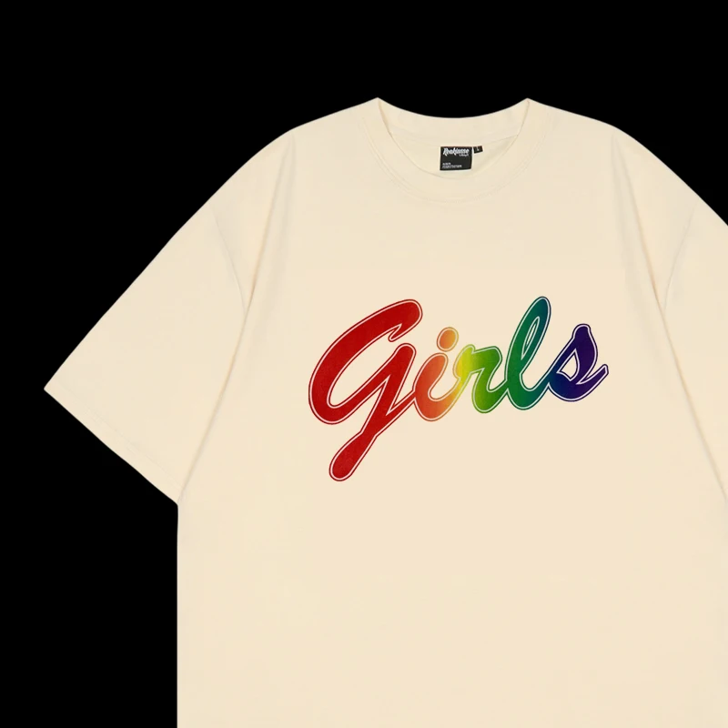 

Rachel Rainbow Girls T-Shirt Women Female Friends Tv Show T Shirt Retro Vintage 90s 2000s Y2K Tee Shirt Streetwear