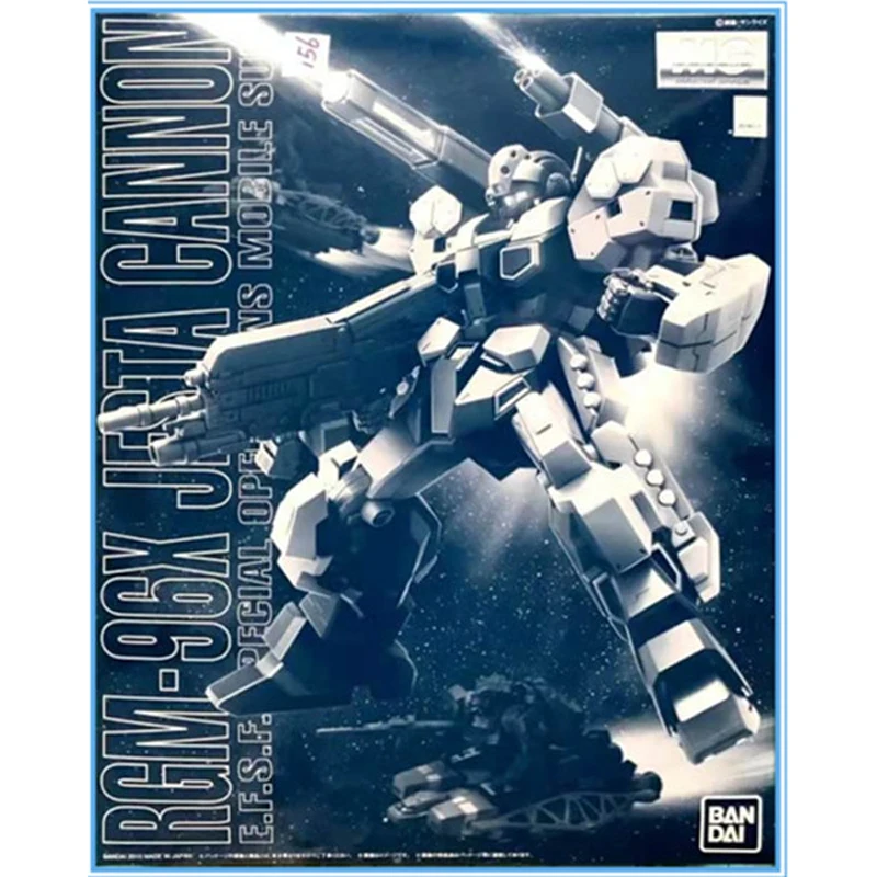 

Оригинальные фигурки Bandai Аниме Гундам, PB LIMIT MG 1/100 Gundam JESTA CANNON, модель в сборе, Аниме фигурки, игрушки, 18 см