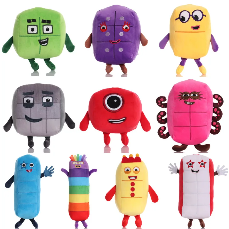 

15-36cm Numberblocks Number Blocks Plush Toys Doll Cute Cartoon Educational Number Stuffed Plush Toy Gifts for Kids Children