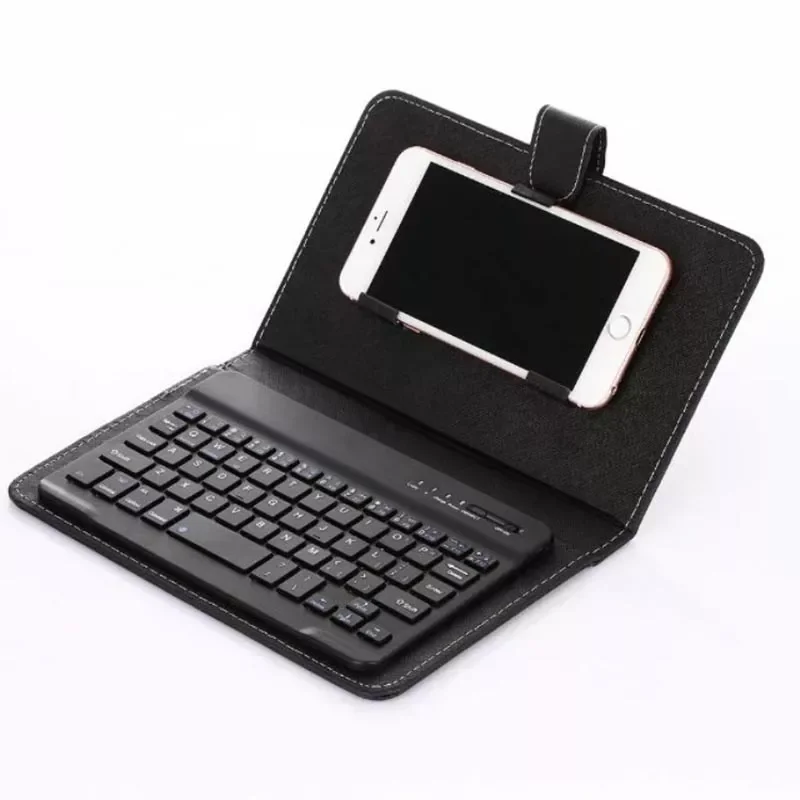 

Portable PU Leather Wireless Keyboard Case for iPhone Protective Mobile Phone with Keyboard For IPhone 6 7 Smartphone