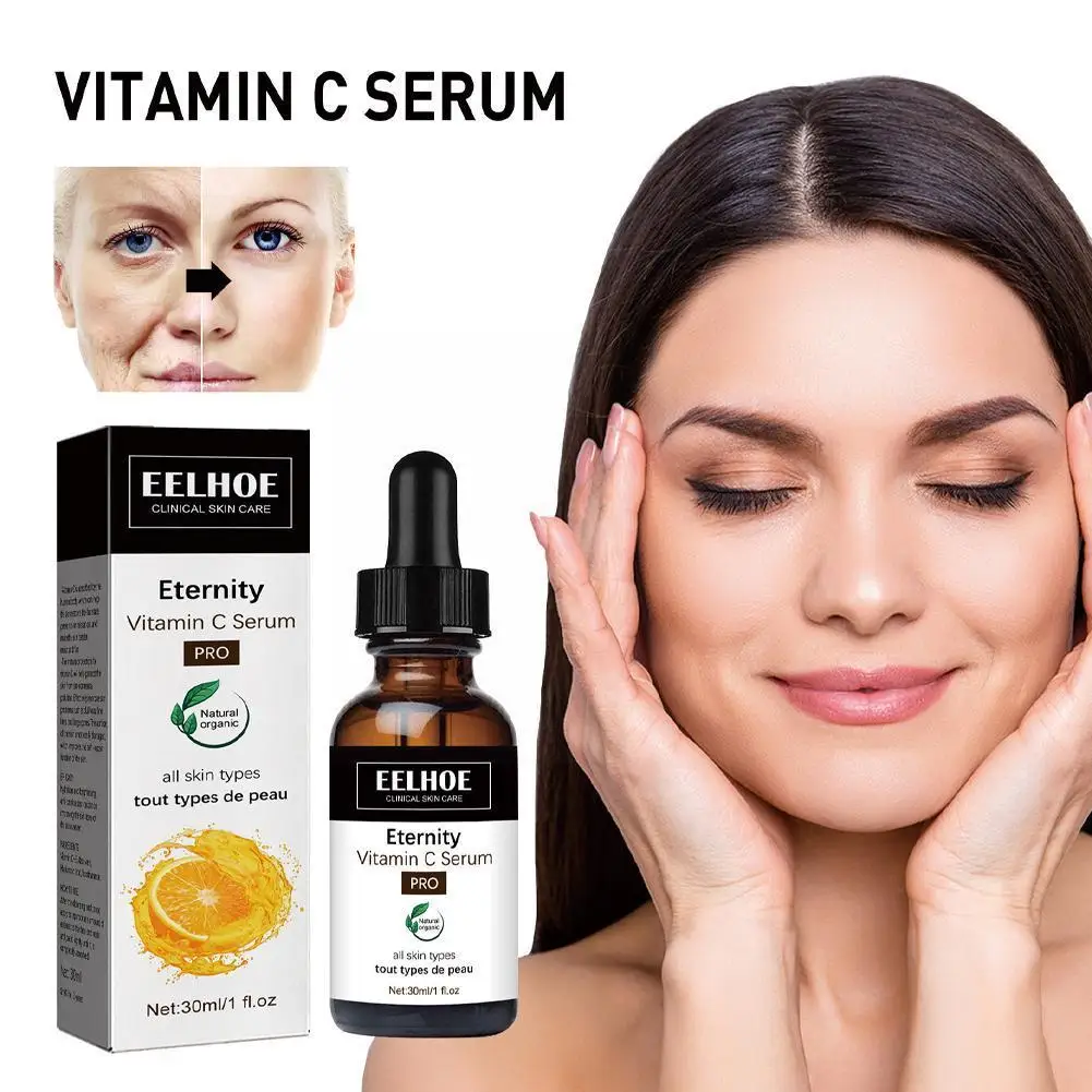 

EELHOE Vitamin C Serum for Face Moisturizing Oil Control Shrink Pores Deep Anti Wrinkle Spots Fade Fine Line Whitening VC S C3A8