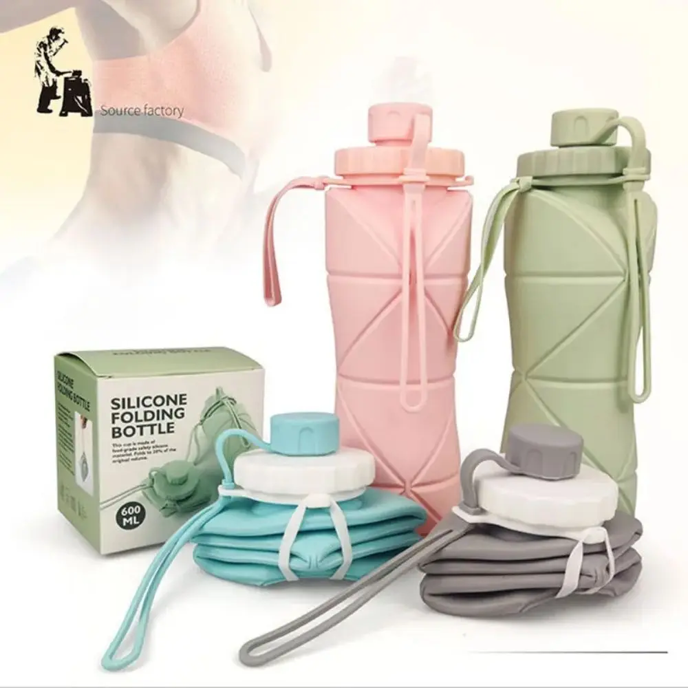 

600ML Water Bottle Motivational Sport Water Bottle Leakproof Bottles Drinking Outdoor Travel Gym Fitness Jugs Outdoor Camping