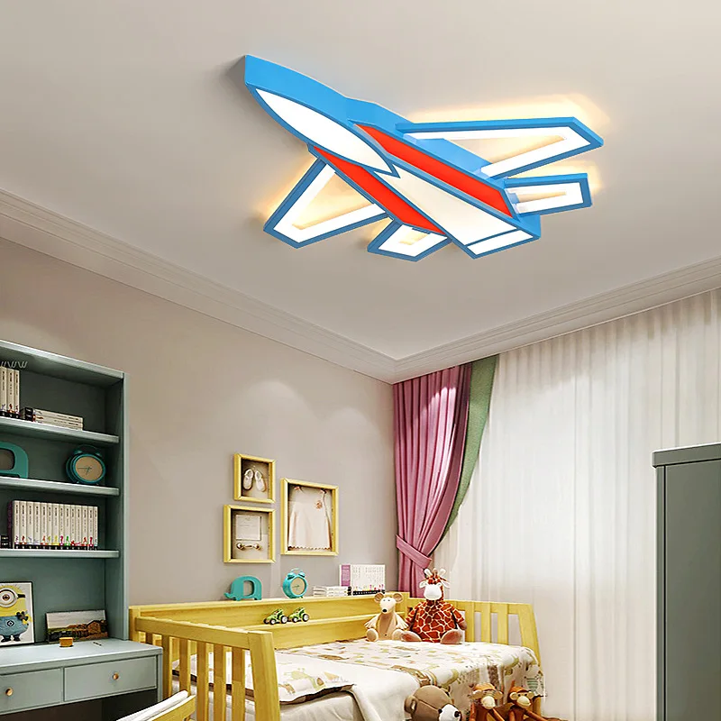 

Children's room ceiling light boys and girls creative aircraft LED bedroom lights kindergarten cartoon room Nordic lamps