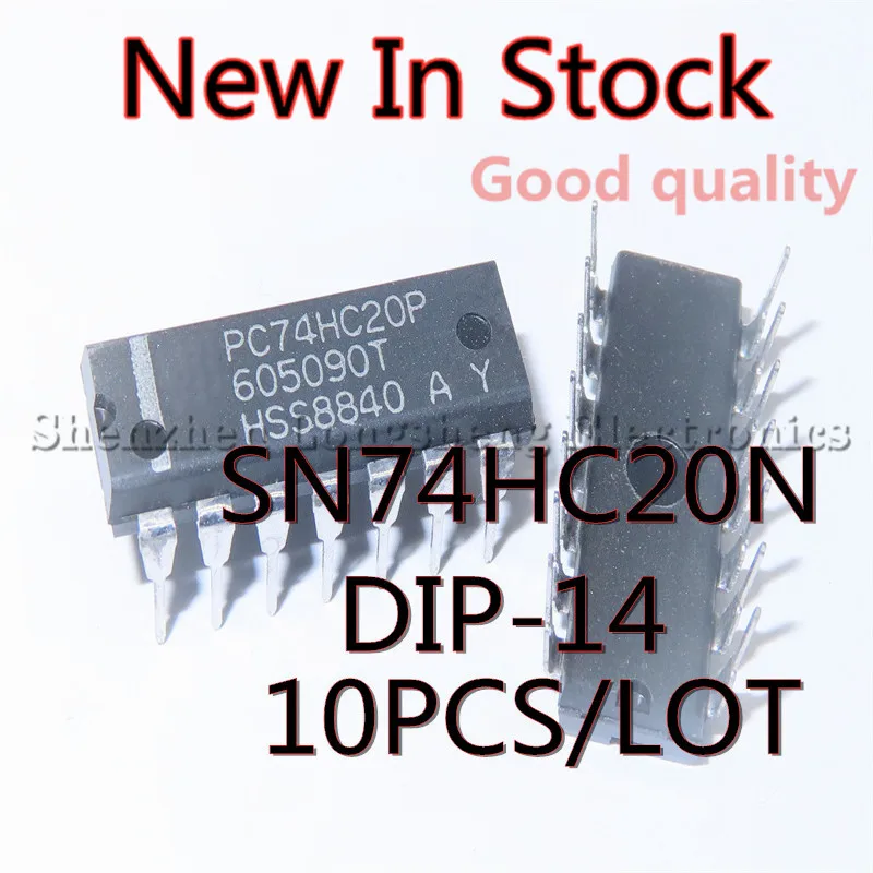 

10PCS/LOT NEW 74HC20 SN74HC20N DIP-14 double 4 input NAND gate