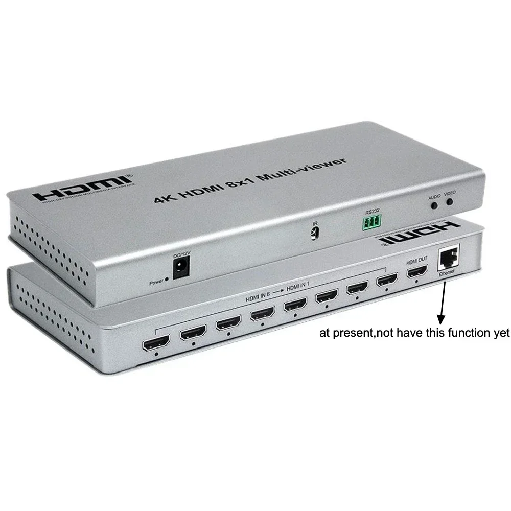 Фото Мультиверы 4K HDMI 8x1 с выходом 8 в 1, бесшовный переключатель, мультивар HDMI, 8 портов, мультивар HDMI, 1 ТВ-монитор, дисплей, несколько экранов №5