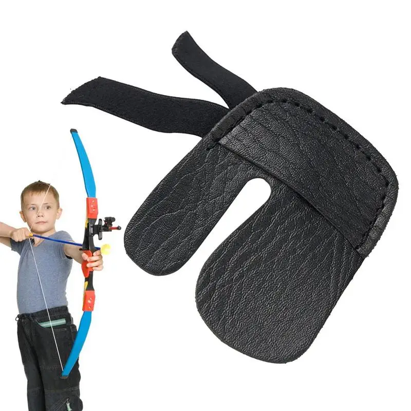 

Перчатки на три пальца с бантом и защитой для пальцев