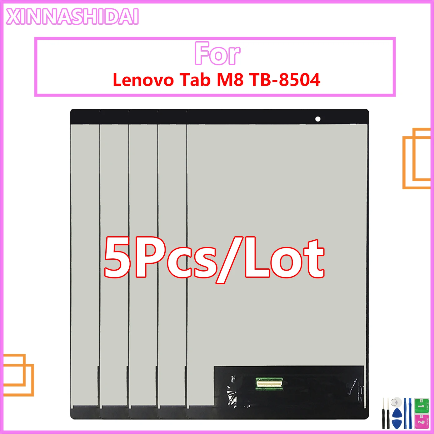 

5 шт./лот 8,0 "для Lenovo Tab 4 8504, ЖК-дисплей для детской модели, планшетов, ПК, ЖК-дисплей, сенсорный экран в сборе
