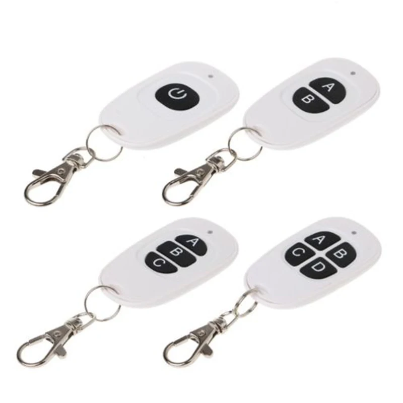 1/2/3/4 CH RF Wireless Remote Control 1-4 Button EV1527 Transmitter 433 MHz Universal Car Garage Door Openers Remotes |