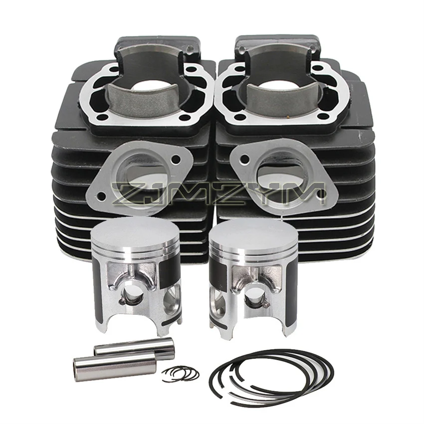 Блок цилиндров мотоцикла, поршень в сборе, детали двигателя мотоцикла, подходят для Yamaha RD350 1973 1974 1975, комплект цилиндров 64 мм