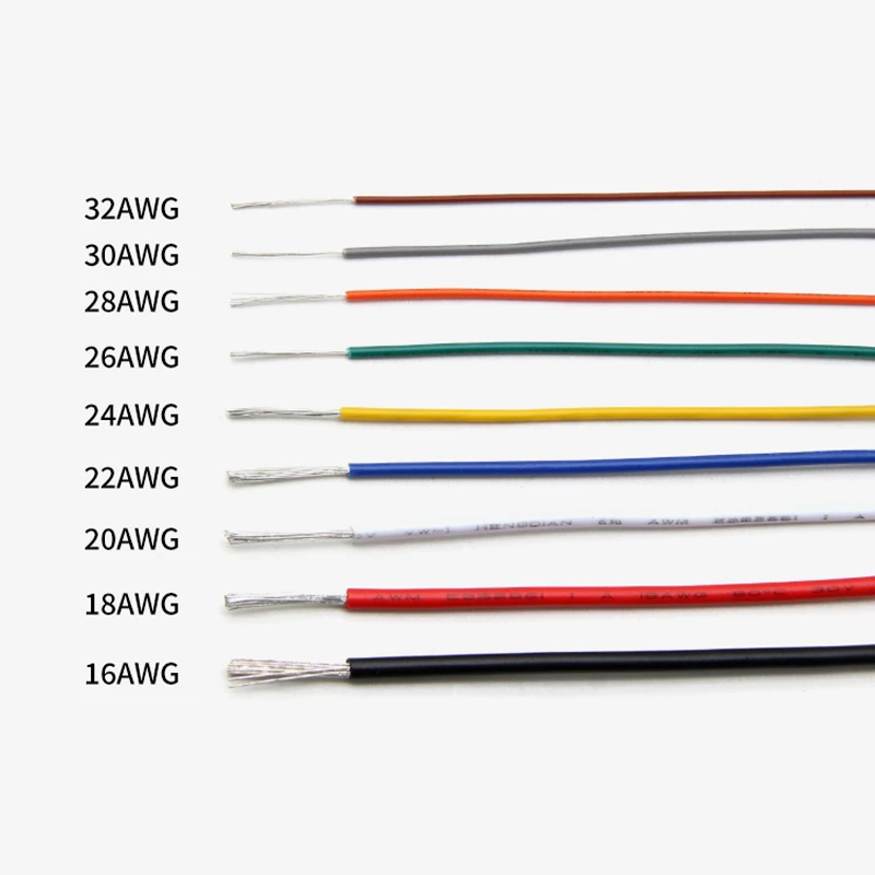 Электронный провод 1571, 3028262422201816AWG, черныйкрасный, луженая медь, 30В, кабель с ПВХ изоляцией, экологичный, для светодиодов, DIY-кабель (art.: 3920daee37fae) - 3920daee37fae