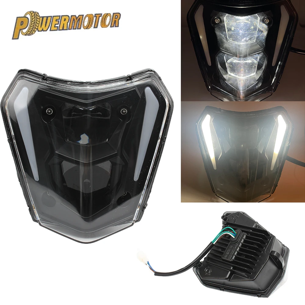 

Motorcycle LED Headlight Headlamp Head Light Lamp For KTM EXC XC XCF XCW XCFW SX SXF SXS 125 150 250 350 450 530 690 Light Wick
