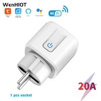 20a eu smart plug tuya wifi remote power socket with energy monitoring function voice control for alexa yandex alice google home