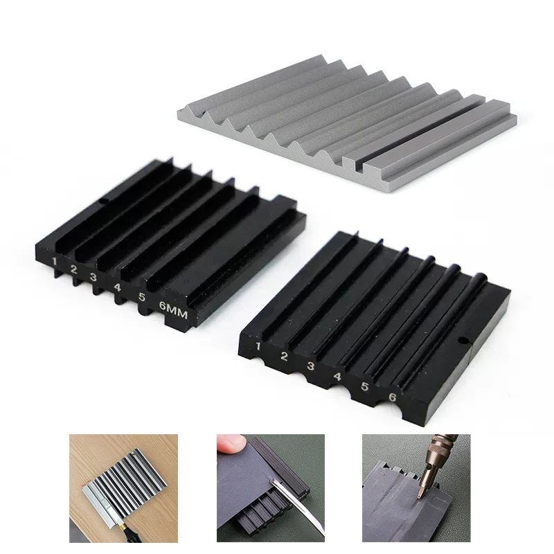 Leather Edger French Wide Shovel Sander Manual Diy Leather Edger Grinding Block Sharpener Repair Tool