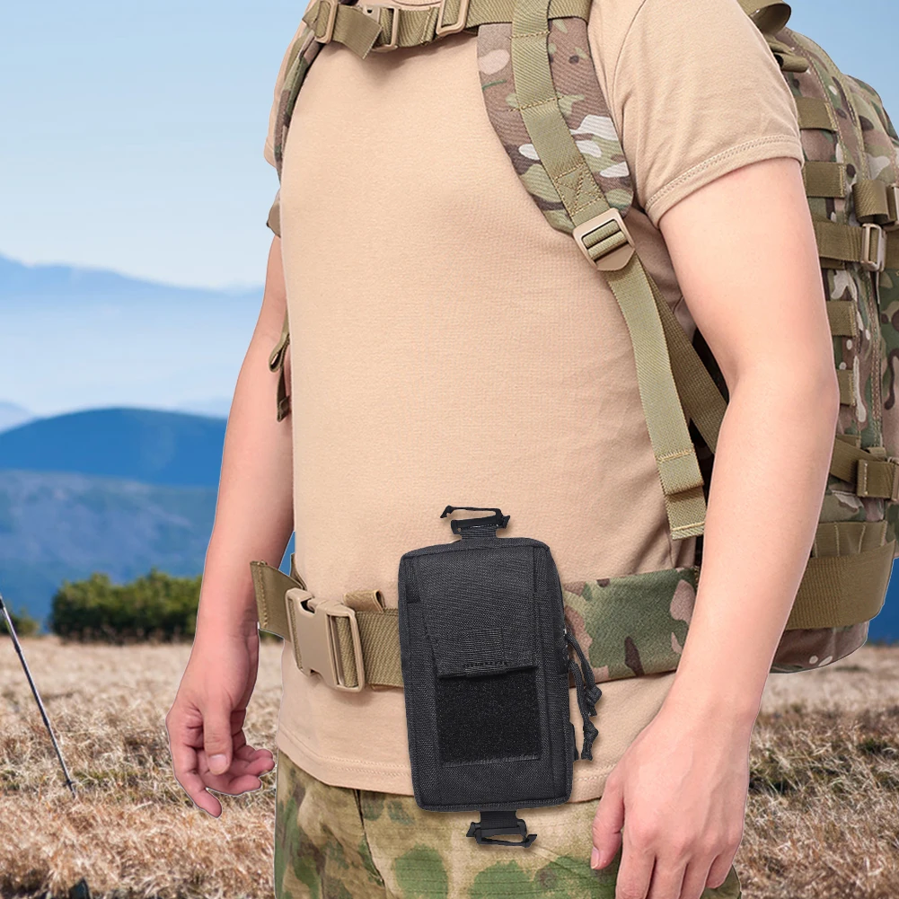 

100D Nylon Belt Waist Pack EDC Tools Waterproof Belt Waist Pack Bag Portable Molle Phone Pouch Multi Pocket for Outdoor