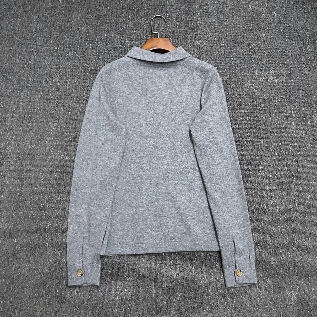 Maxdutti 2024 зимний минималистичный шерстяной свитер однобортный вязаный кардиган с