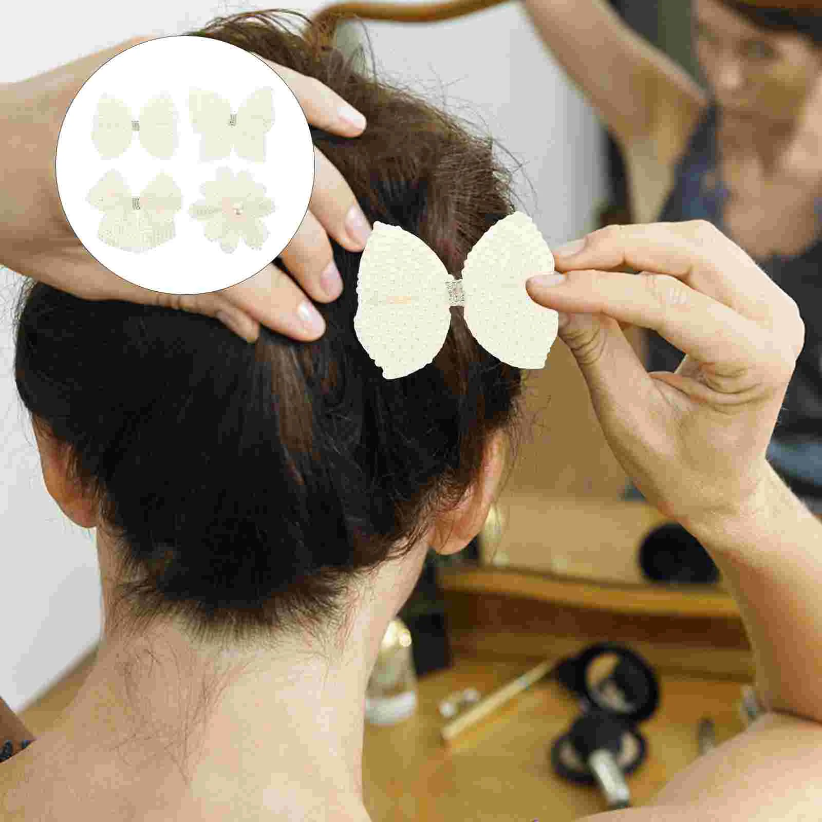 

Hair Hairpin Clips Clip Pearl Bows Bow Wedding Rhinestone Pearls Barrettes Womenbowknot Girl Whitegirls Seasonal Knot Trinket