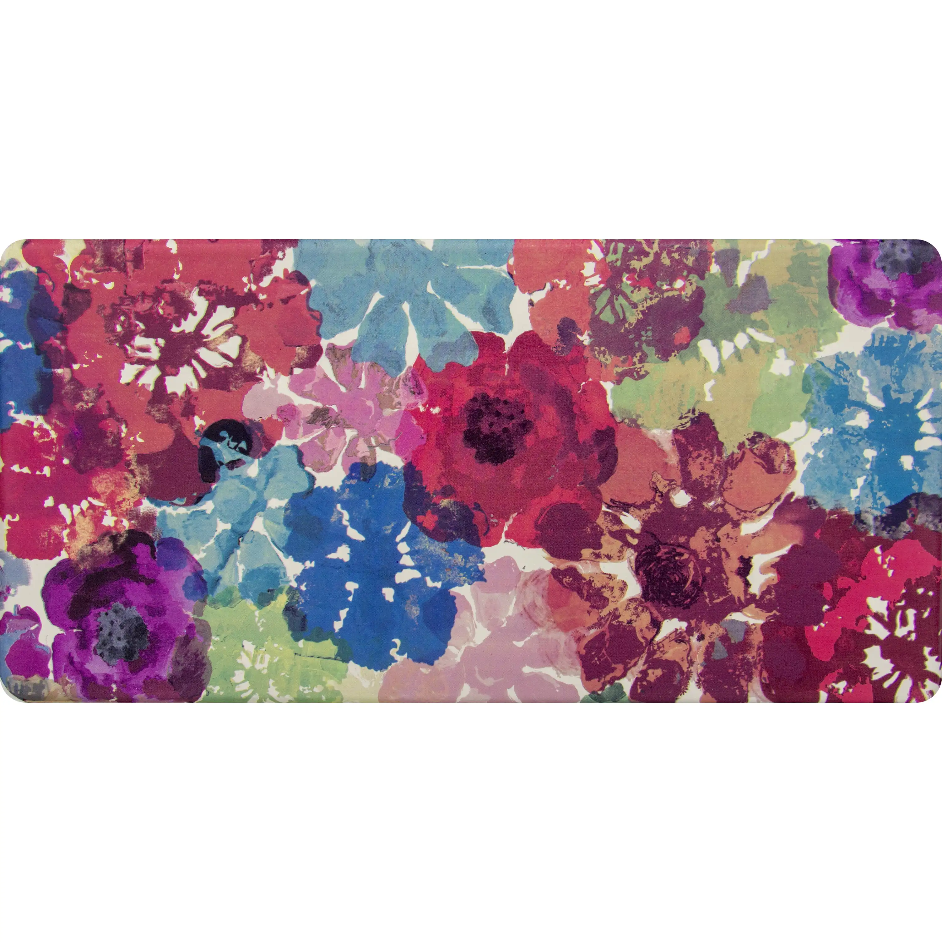 

20" x 41" Floral Burst Comfort Kitchen Mat; Print