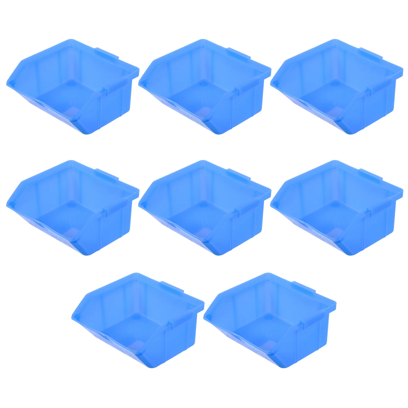 

8pcs Warehouse Storage Racks Components Storage Bins Stackable Parts Storage Bins