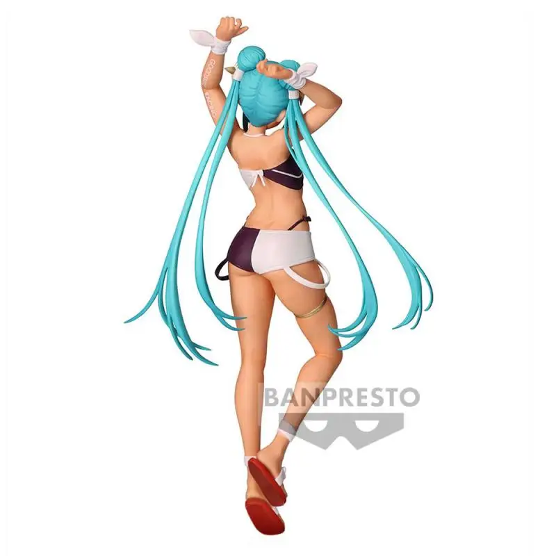 Оригинальная в наличии Banpresto Hatsune Miku Racing 2023 экшн-фигурка тропического аниме