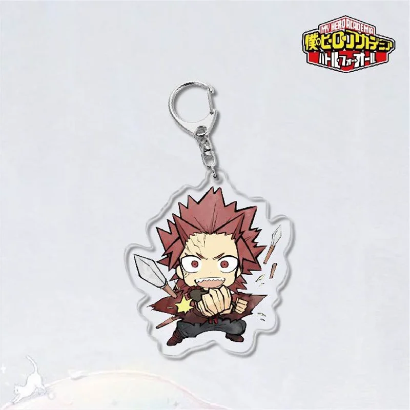 My Hero Academia Keychain Cartoon Characters Midoriya Izuku Bakugo Katsuki Todoroki Shoto Double Sided Acrylic Charm Key Chain |