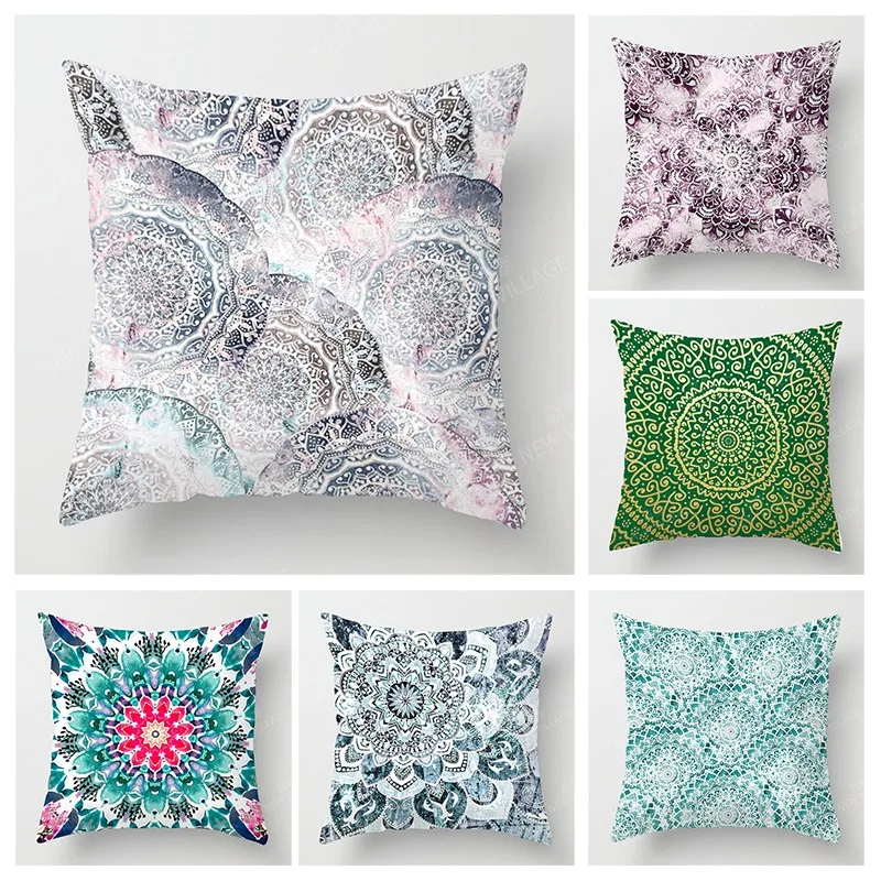 

Fall home decor autumn living room throw pillow cover sofa boho Cushion cover mandala 45x45cm 45*45 50x50 60x60cm 40*40 40x40cm