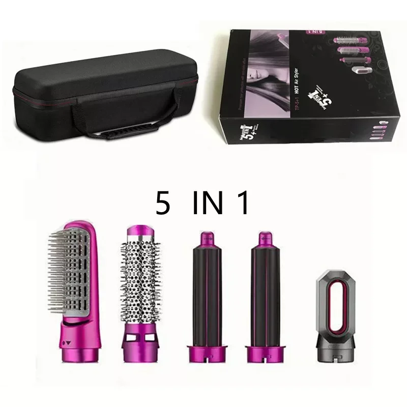 

Фен для волос 5 в 1 электрическая расческа для волос выпрямитель с отрицательными ионами щетка для выпрямления фен расческа для завивки пало...