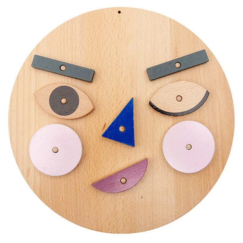 

Wooden Emoticom Blockstoy Making Faces Emotion Toy For Kids 3 Years And Up