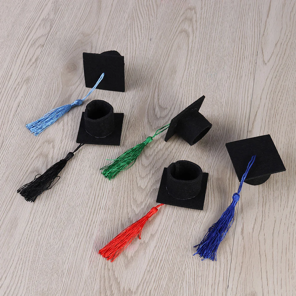 

12 pcs Mini Cute Graduation Cap Party Graduation Hat for Bottle Decor