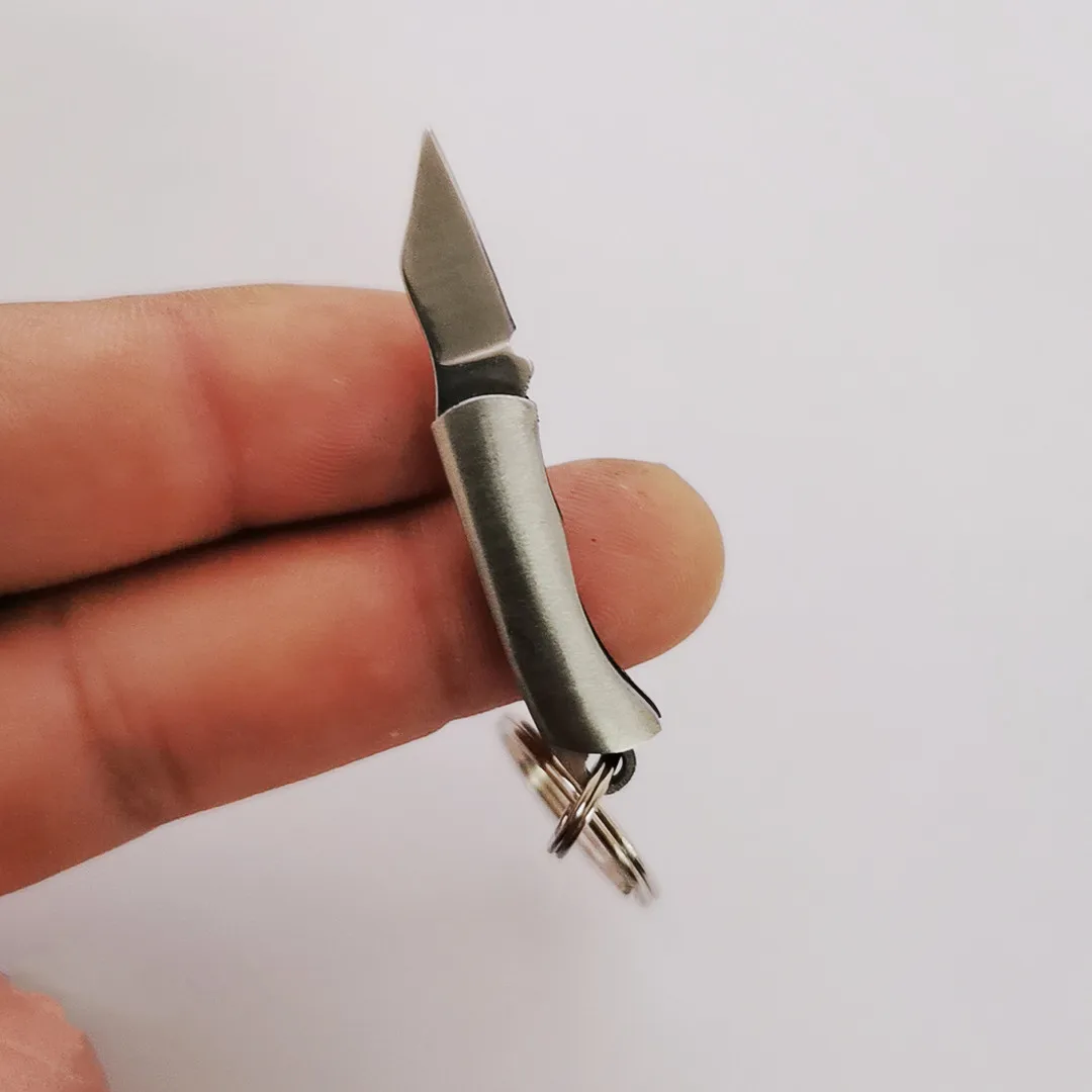 

Outdoor Tools Portable Express Knife EDC Mini Blade Knife Stainless Steel Pocket Keychain Folding Knife