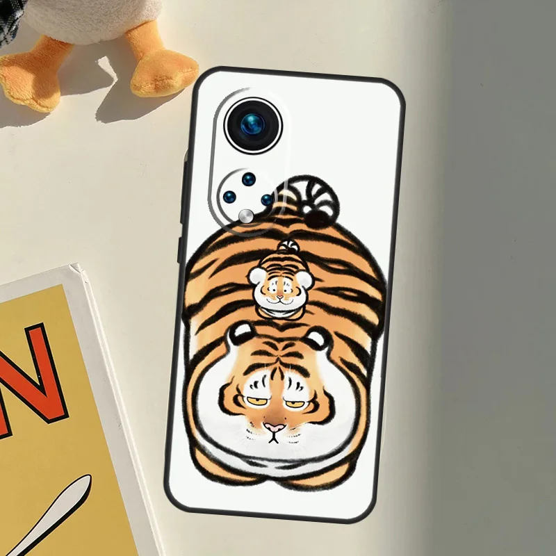 Милый мягкий чехол с толстым тигром для Huawei Honor 50 8X 9X 10i P20 P40 Lite P30 Pro P Smart 2019 Nova 9 5T |