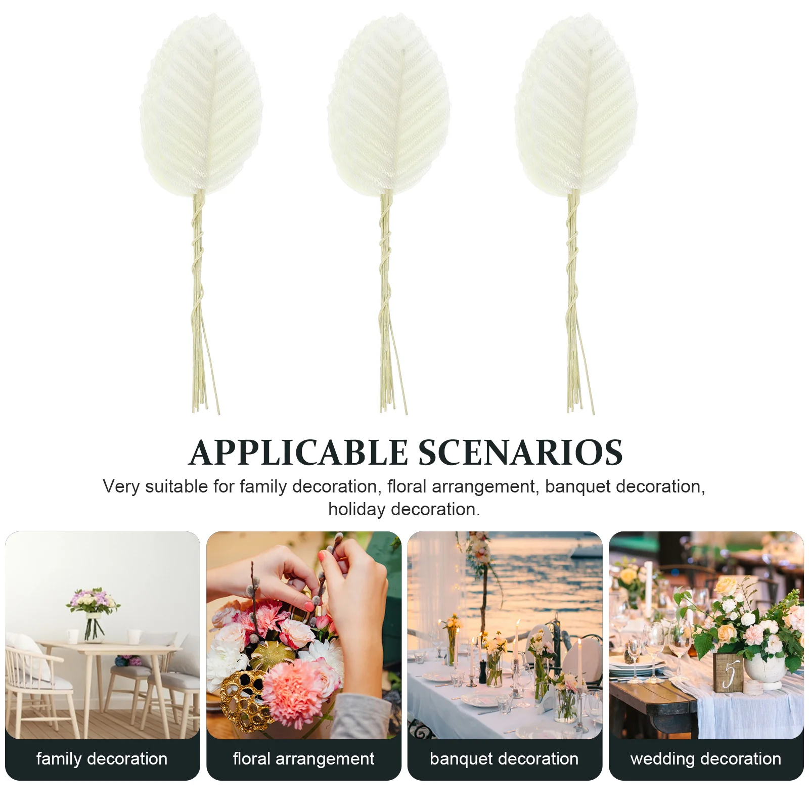 200 шт. искусственные листья нежный декор свадебные украшения настольные