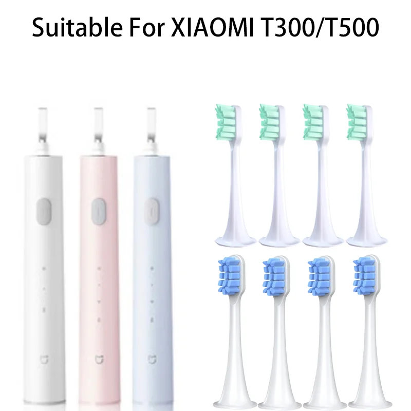 20/50/100PCS Replacement Brush Heads For XIAOMI T300/T500 Sonic Oral Care Soft Electric Toothbrush Heads Vacuum Wholesale DuPont enlarge