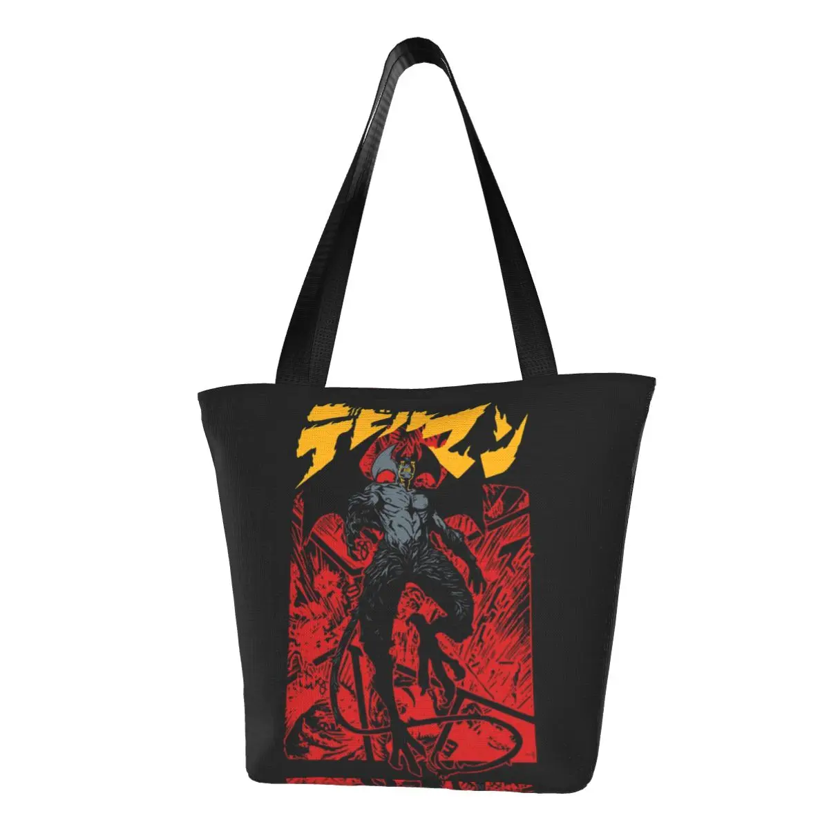 

Devilman Crybaby Anime Shopper Bag manga akira fudo graphic Office Handbags Women Graphic Shoulder Bag Y2k Cloth Tote Bag