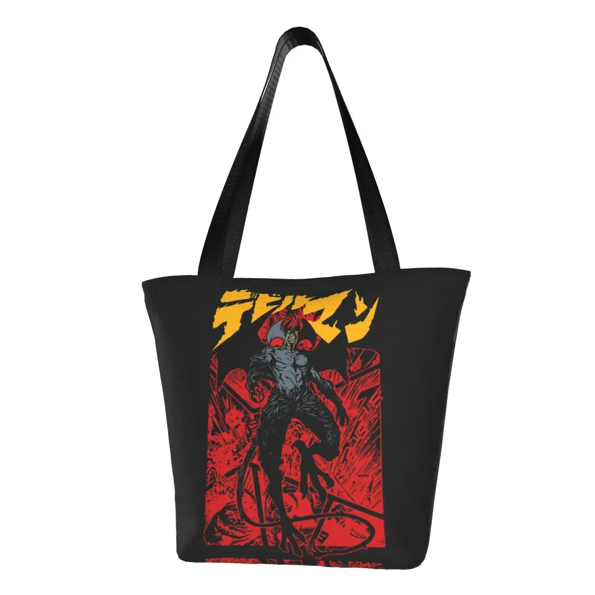 

Devilman Crybaby аниме сумка-шоппер манга akira fudo графические Офисные Сумки женские графические сумки через плечо Y2k тканевая сумка-тоут