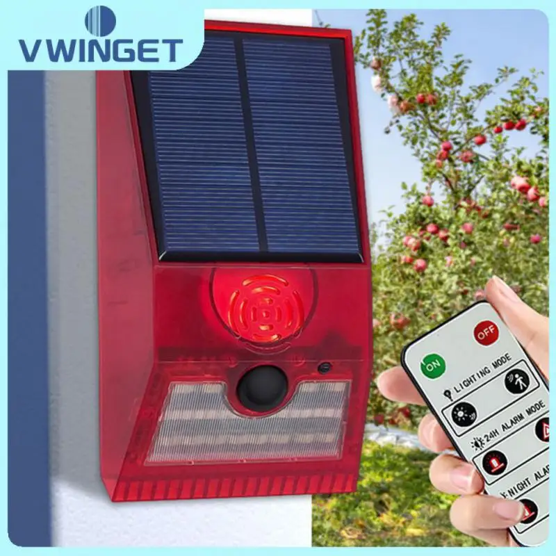 

Наружная охранная сирена для дома и двора с пультом дистанционного управления с пассивным ИК датчиком движения дБ Громкая многофункциональная настенная лампа