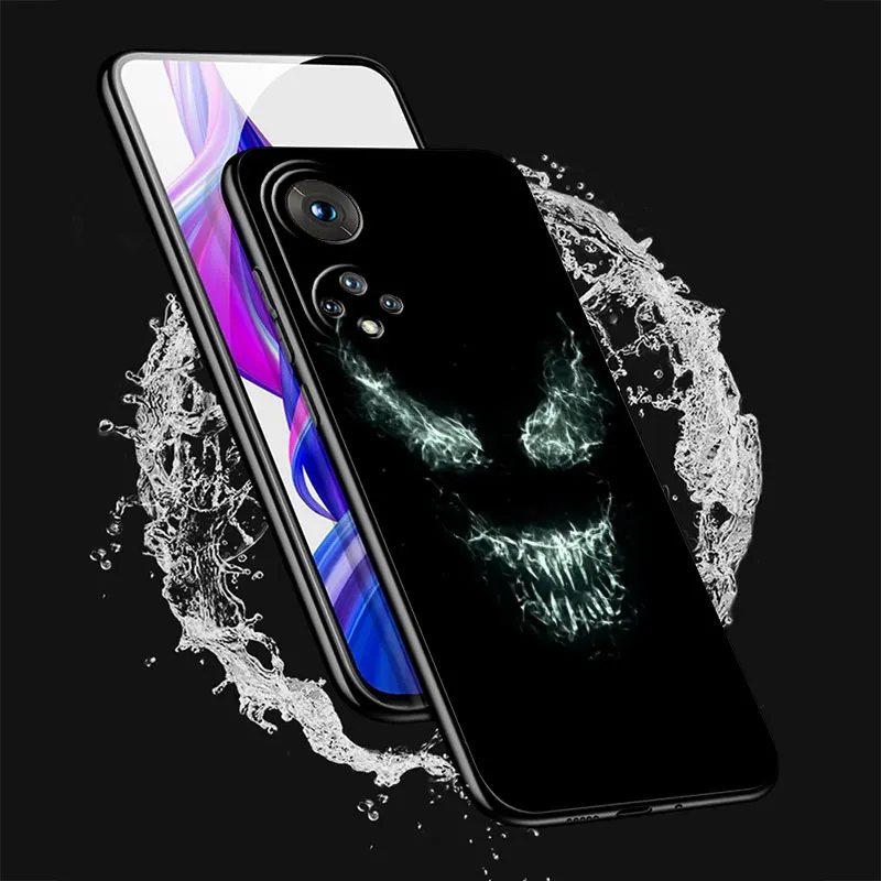 Fashion Black Phone Case for Huawei 8i Y6 Y7 10 Pro Y90 Y8s Nova 8 9 SE 10 Y9 Y70 Plus Y9a Nova 9 SE Nova 10 Marvel Venom 3 images - 6