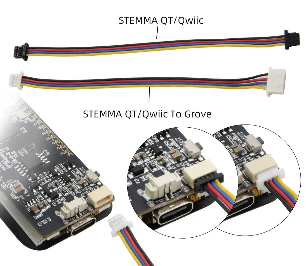 

LILYGO STEMMA QT/Qwiic Wire STEMMA QT/Qwiic To Grove Wire