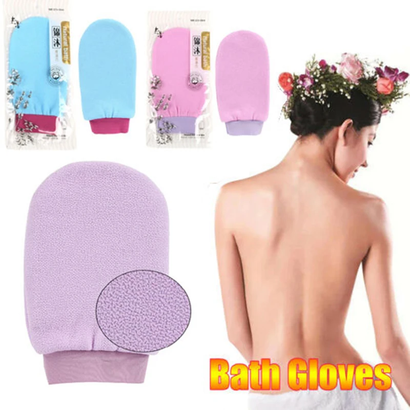 

1 PC Skin Exfoliating Massage Mitt Bath Scrub Glove Shower Spa Body Cleaning Bathroom Supply Dead Skin Remove Body Beauty