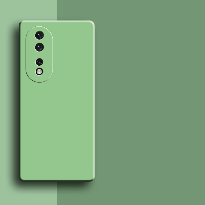 For Honor 80 Pro Case 6.78 Inch Original Liquid Silicone Rubber Shockproof Bumper Honor 50 60 70 80 Pro Cover For Honor 60 80 SE